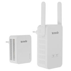 Набор PowerLine адаптеров/ Tenda PH5 Набор PowerLine адаптеров, 1000 Мбит/с, в комплекте - 2 шт (P3, PA6), Wi-Fi 2.4 ГГц 300 Мбит/с