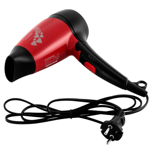 Фен/ Фен Starwind SHD 7065 1400Вт черный/красный