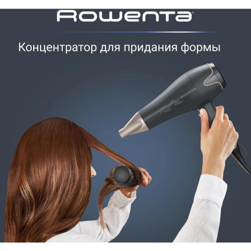 Фен/ Фен Rowenta CV5707F0 2200Вт серый/золотистый (1830008149) Фен/ Фен Rowenta CV5707F0 2200Вт серый/золотистый (1830008149)
