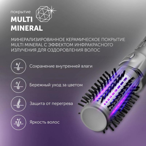 Фен-щетка/ Фен-щетка Polaris PHSB 1100Ri 1200Вт графитовый