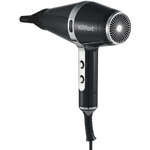 Фен/ Фен Kitfort KT-3256 2200Вт черный/серебристый