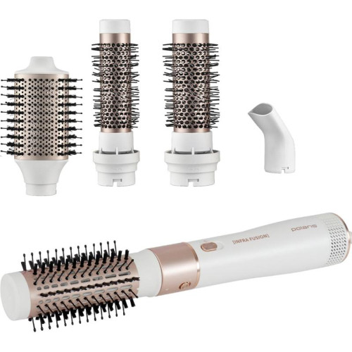 Фен-щетка/ Фен-щетка Polaris PHSB 1214Mi 1200Вт белый/розовое золото (022111)