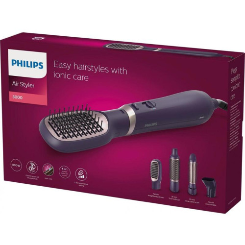 Фен-щетка/ Фен-щетка Philips BHA313/00 800Вт фиолетовый