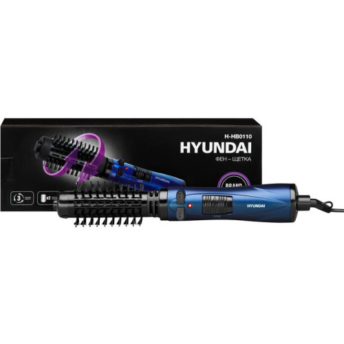 Фен-щетка/ Фен-щетка Hyundai H-HB0110 1000Вт синий