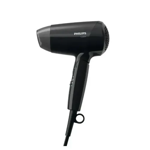 Фен Philips/ Фен Philips BHC010/10 Фен Philips, дорожный, мощность 1200 Вт, 2 скорости, 3 режима работы, 1 насадка, цвет черный