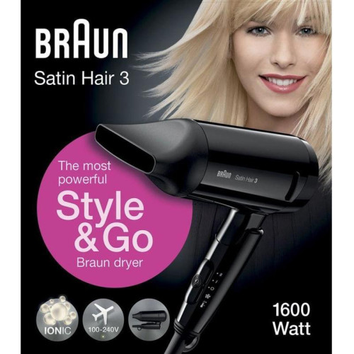 Фен/ Фен Braun BRHD350E 1600Вт черный