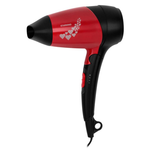Фен/ Фен Starwind SHD 7065 1400Вт черный/красный