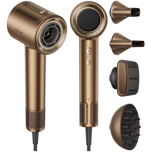 Фен/ Фен Dreame Pilot Smart Al 1600Вт золотистый (AHX01A) Фен/ Фен Dreame Pilot Smart Al 1600Вт золотистый (AHX01A)