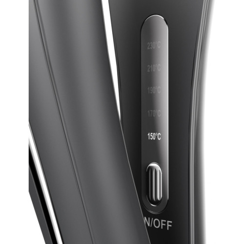 Выпрямитель/ Выпрямитель Haier HHS-618 53Вт черный макс.темп.:220С покрытие:титановое (FZ000TD00RU)