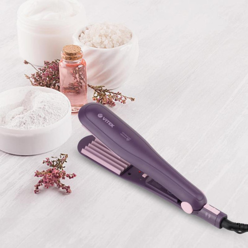 Щипцы/ Щипцы Vitek VT-8291 35Вт черный макс.темп.:200С покрытие:турмалиновое