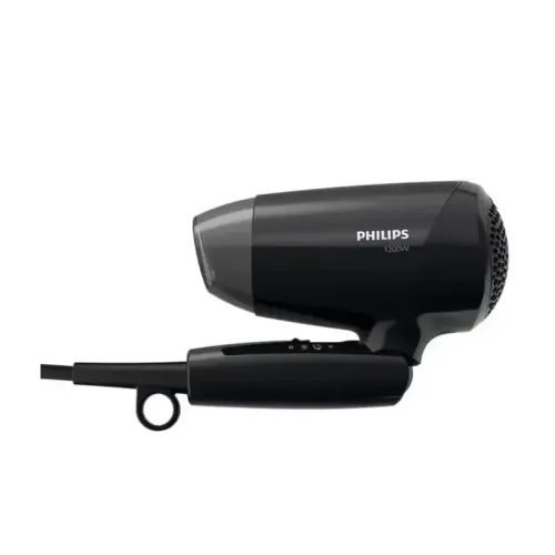 Фен Philips/ Фен Philips BHC010/10 Фен Philips, дорожный, мощность 1200 Вт, 2 скорости, 3 режима работы, 1 насадка, цвет черный