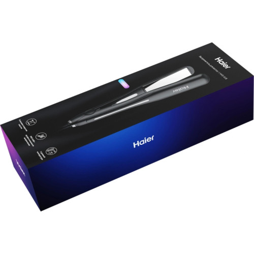 Выпрямитель/ Выпрямитель Haier HHS-618 53Вт черный макс.темп.:220С покрытие:титановое (FZ000TD00RU)