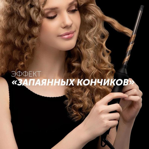 Щипцы/ Щипцы Polaris PHS 1509TAi stick Argan Therapy PRO 40Вт черный макс.темп.:220С покрытие:турмалиновое (PHS 1509TAI)