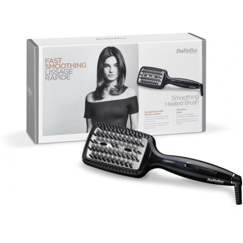 Расческа-выпрямитель/ Расческа-выпрямитель Babyliss HSB101E черный макс.темп.:200С