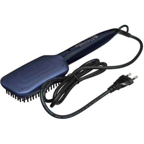 Расческа-выпрямитель/ Расческа-выпрямитель Philips BHH885/00 черный/фиолетовый макс.темп.:200С покрытие:керамическое