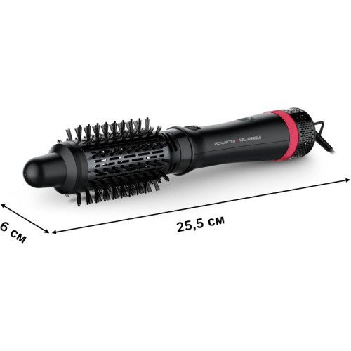 Фен-щетка/ Фен-щетка Rowenta CF635LF0 800Вт черный/красный (1830008710)