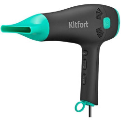 Фен/ Фен Kitfort КТ-3222 2000Вт черный/бирюзовый