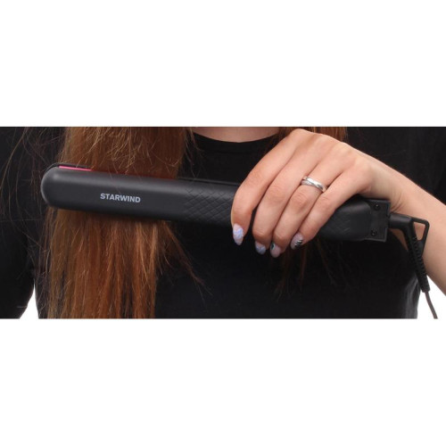 Выпрямитель/ Выпрямитель Starwind SHE5500 25Вт черный/розовый макс.темп.:200С покрытие:керамическое