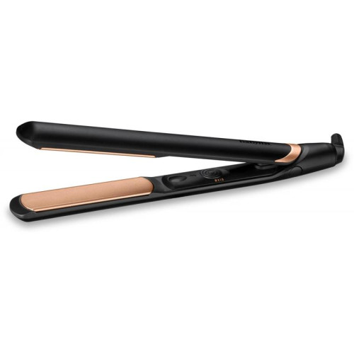 Выпрямитель/ Выпрямитель Babyliss ST598E черный макс.темп.:235С покрытие:кварц-керамическое