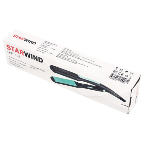 Выпрямитель/ Выпрямитель Starwind SHE1101 65Вт черный макс.темп.:215С покрытие:керамическое