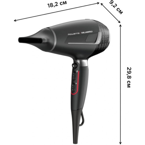 Фен/ Фен Rowenta CV888LF0 2200Вт черный (1830008533)