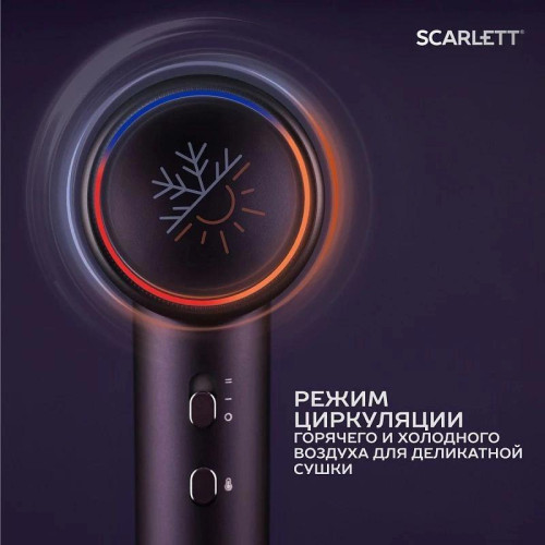 Фен/ Фен Scarlett SC-HD70I43 1600Вт синий