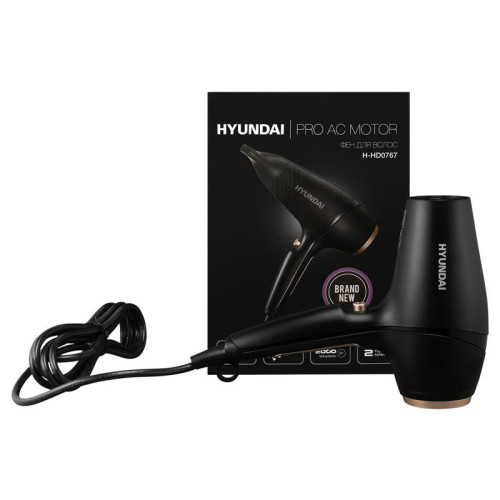 Фен/ Фен Hyundai H-HD0767 2000Вт черный
