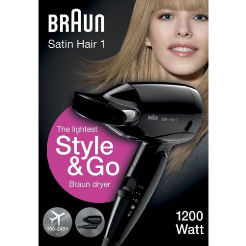 Фен/ Фен Braun BRHD130E 1200Вт черный