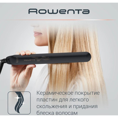 Выпрямитель/ Выпрямитель Rowenta SF1627F0 32Вт серый/бежевый макс.темп.:200С покрытие:кератин-турмалиновое (1830008182)