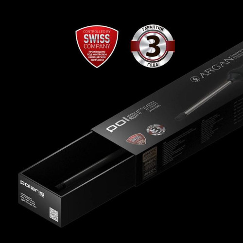 Щипцы/ Щипцы Polaris PHS 1509TAi stick Argan Therapy PRO 40Вт черный макс.темп.:220С покрытие:турмалиновое (PHS 1509TAI)