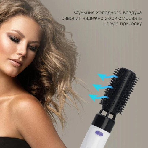 Фен-щетка/ Фен-щетка Starwind SHP8502 1000Вт белый/фиолетовый