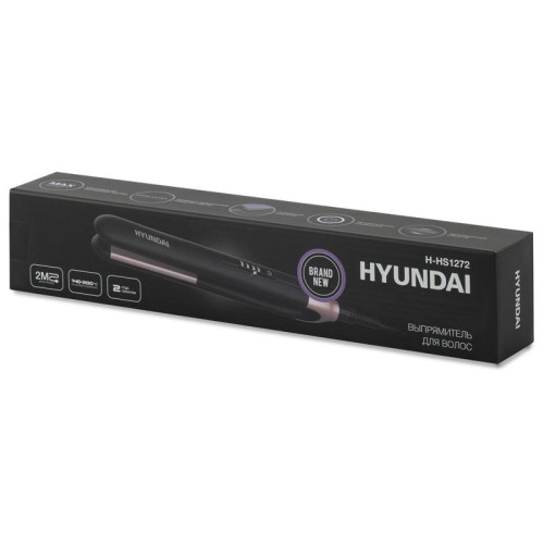 Выпрямитель/ Выпрямитель Hyundai H-HS1272 40Вт черный макс.темп.:200С покрытие:керамико-турмалиновое