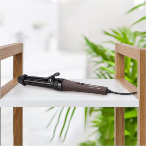 Щипцы/ Щипцы Vitek VT-2521 70Вт коричневый макс.темп.:210С покрытие:титаново-турмалиновое Щипцы/ Щипцы Vitek VT-2521 70Вт коричневый макс.темп.:210С покрытие:титаново-турмалиновое