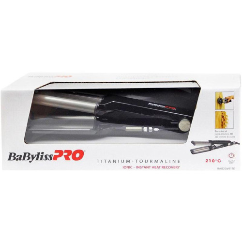 Щипцы/ Щипцы Babyliss Pro BAB2369TTE 79Вт черный макс.темп.:210С покрытие:титаново-турмалиновое