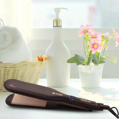 Щипцы/ Щипцы Vitek Chocolate VT-2502 62Вт макс.темп.:220С покрытие:керамико-турмалиновое