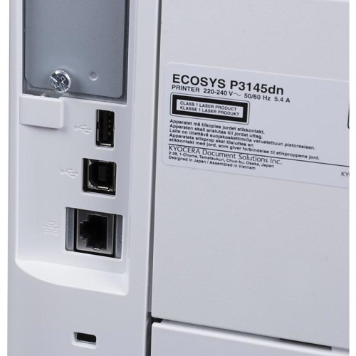 Принтер лазерный Kyocera P3145dn A4 Duplex Net белый (в комплекте: + картридж)
