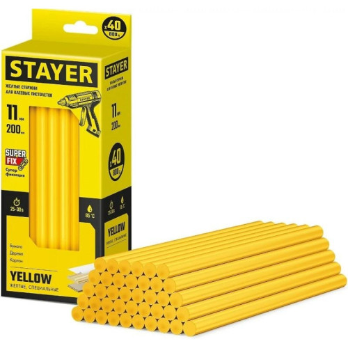 Клеевые стержни для клеевого пистолета Stayer 2-06821-Y-S40