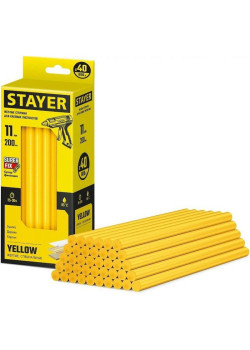 Клеевые стержни для клеевого пистолета Stayer 2-06821-Y-S40