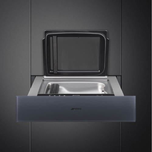 Ваккуматор Smeg/ SMEG CPV115G Вакууматор, 60 см, высота 13,5 см, стекло Neptune Grey, открывание PUSH