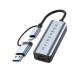 Адаптер/ Maibenben Adapter USB-C/USB-A to RJ45 LAN 1000M