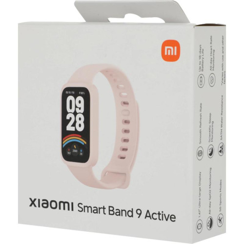 Фитнес-трекер Xiaomi Smart Band 9 Active TFT корп.:розовый рем.:розовый (BHR9917GL)