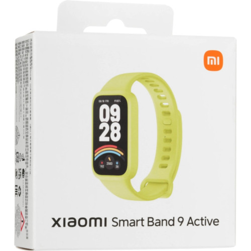 Фитнес-трекер Xiaomi Smart Band 9 Active TFT корп.:зеленый рем.:зеленый (BHR08L1GL)