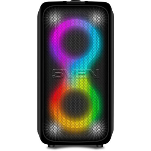 Колонка порт. Sven PS-1000 черный 160W 1.0 BT/3.5Jack 8000mAh (SV-022686)