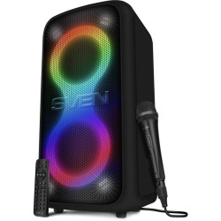 Колонка порт. Sven PS-1000 черный 160W 1.0 BT/3.5Jack 8000mAh (SV-022686)
