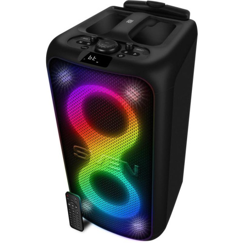 Колонка порт. Sven PS-1000 черный 160W 1.0 BT/3.5Jack 8000mAh (SV-022686)