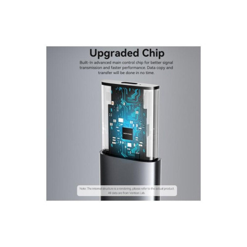 Корпус для SSD Vention USB 3.1 Gen 2-C M.2 NGFF (B-Key/B&M Key) Серый Корпус для SSD Vention USB 3.1 Gen 2-C M.2 NGFF (B-Key/B&M Key) Серый
