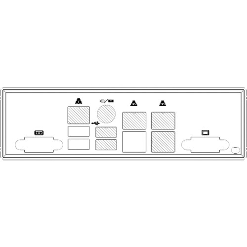 Заглушка для корпуса на заднюю панель/ STD I/O Shield for X9 Socket R Server MB