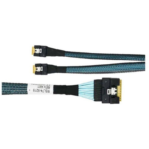 Кабель/ SFF-8654 8i/SFF-8654 4i*2-0.8M Кабель/ SFF-8654 8i/SFF-8654 4i*2-0.8M
