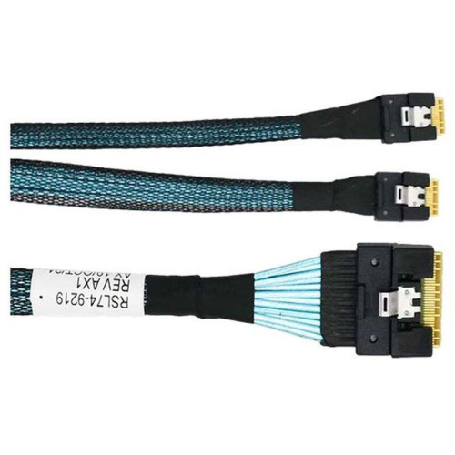 Кабель/ SFF-8654 8i/SFF-8654 4i*2-0.8M Кабель/ SFF-8654 8i/SFF-8654 4i*2-0.8M