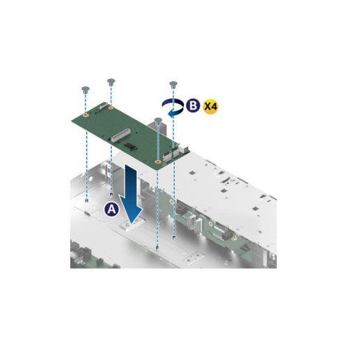 Плата интерпозера для RAID модуля/ 1U/2U Mezzanine Interposer CYPSASMODINT provides additional SAS/SATA front drive bay support for system configurations having more than eight SAS/SATA drives